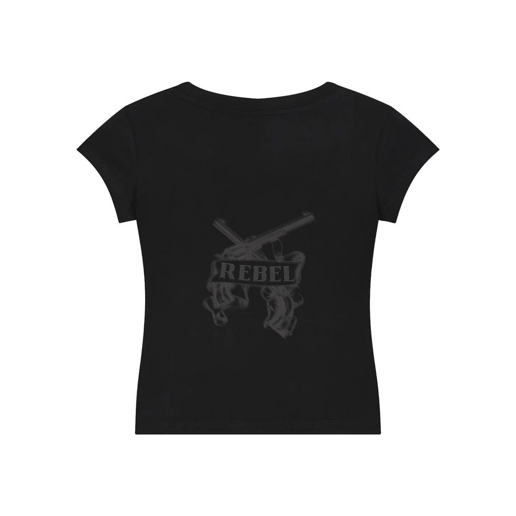 The Rebel Essential V-Neck Bodycon T-Shirt