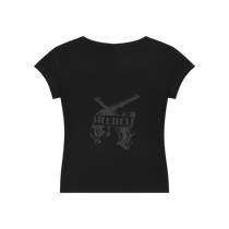 The Rebel Essential V-Neck Bodycon T-Shirt