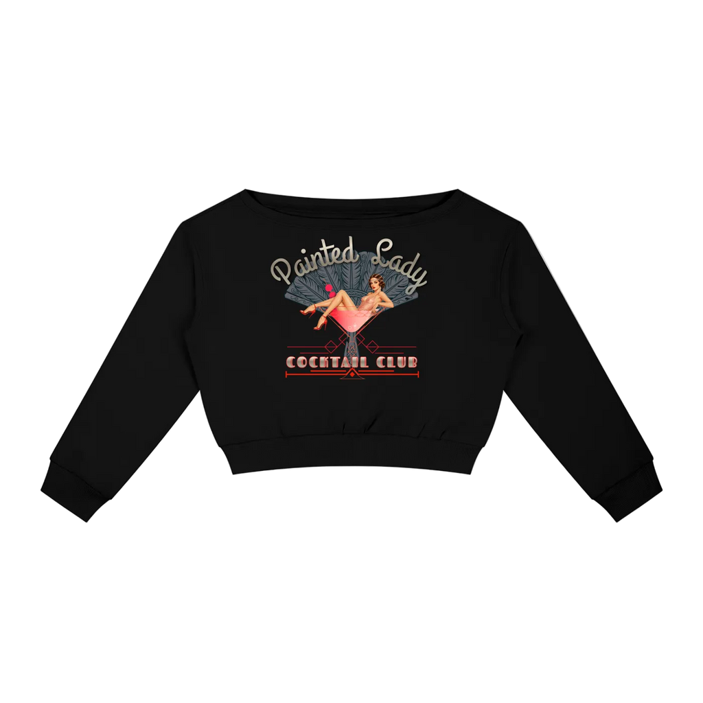 Vintage Cocktail Club Women's Off-Shoulder Sweatshirt
