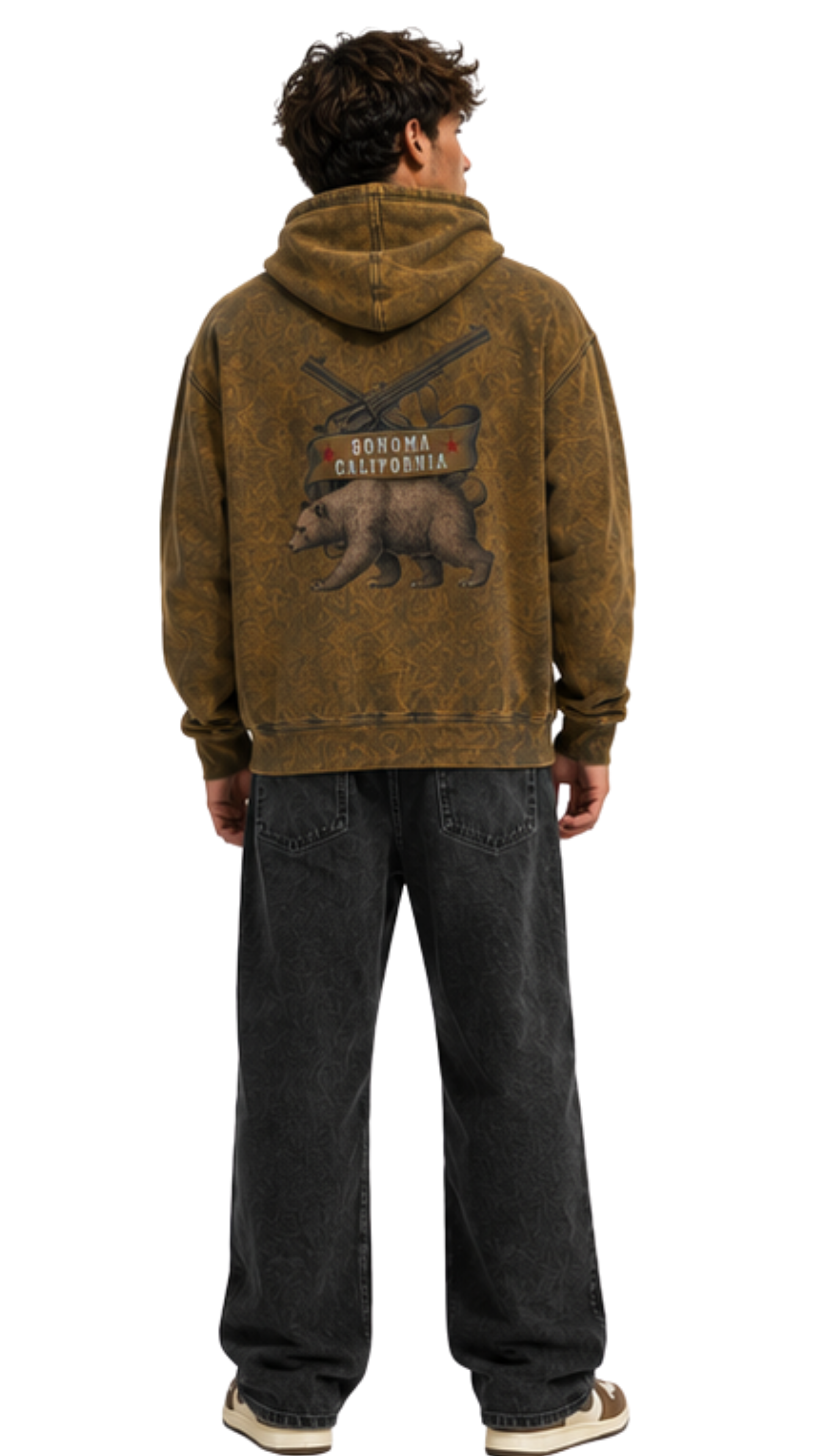 Sonoma Bear Revolt Mineral Wash Men's Hoodie