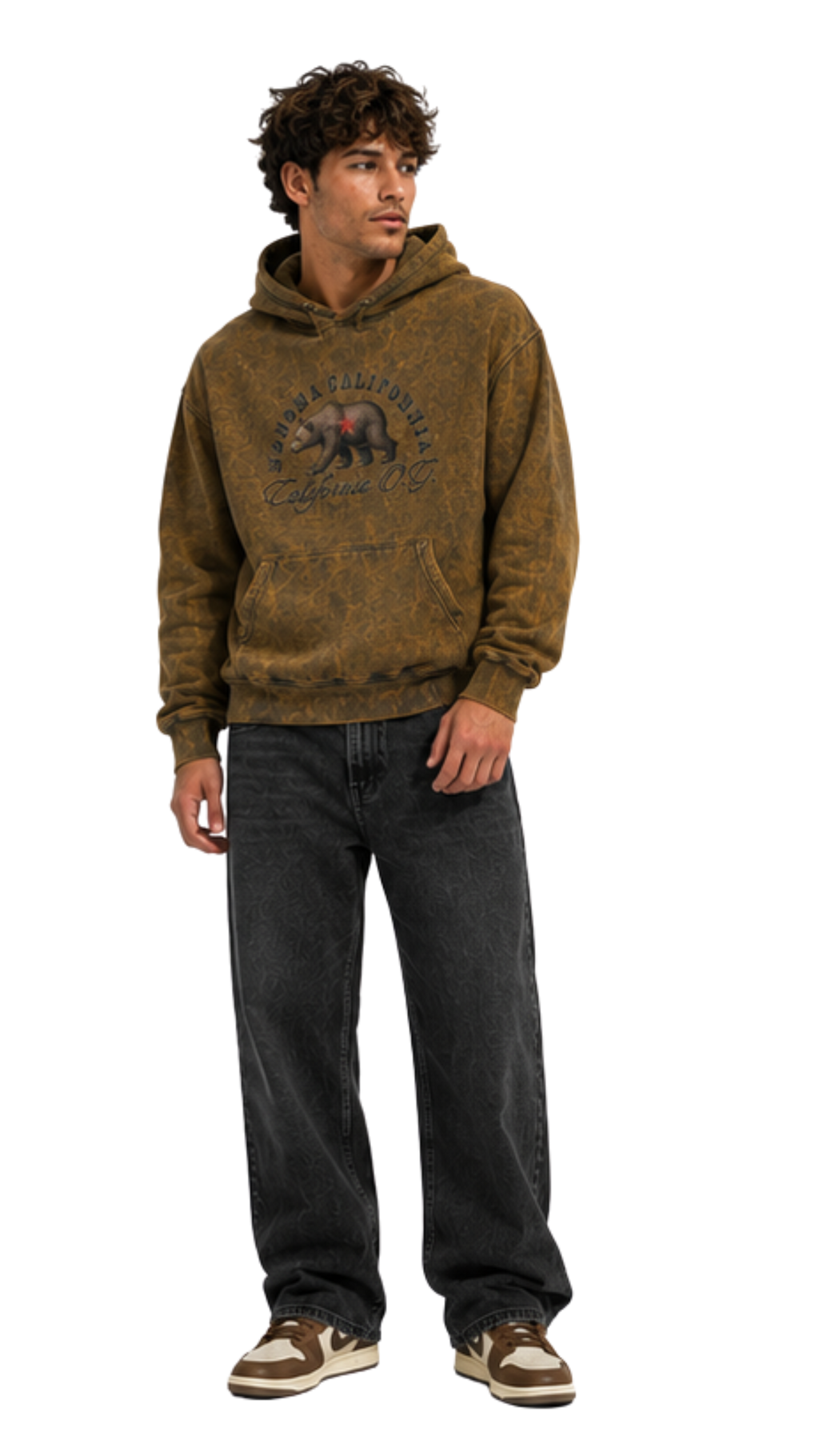Sonoma Bear Revolt Mineral Wash Men's Hoodie
