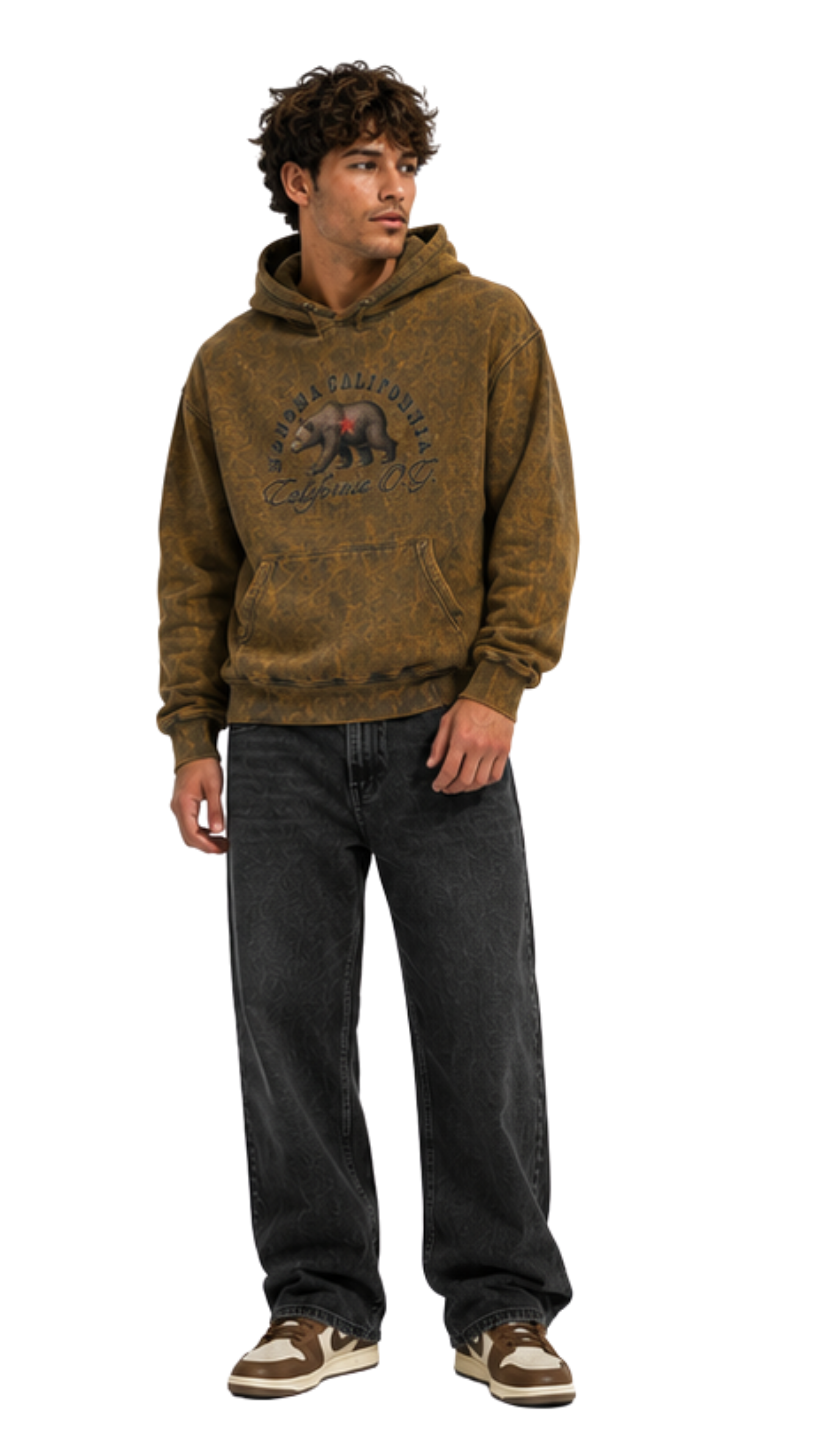 Sonoma Bear Revolt Mineral Wash Men's Hoodie