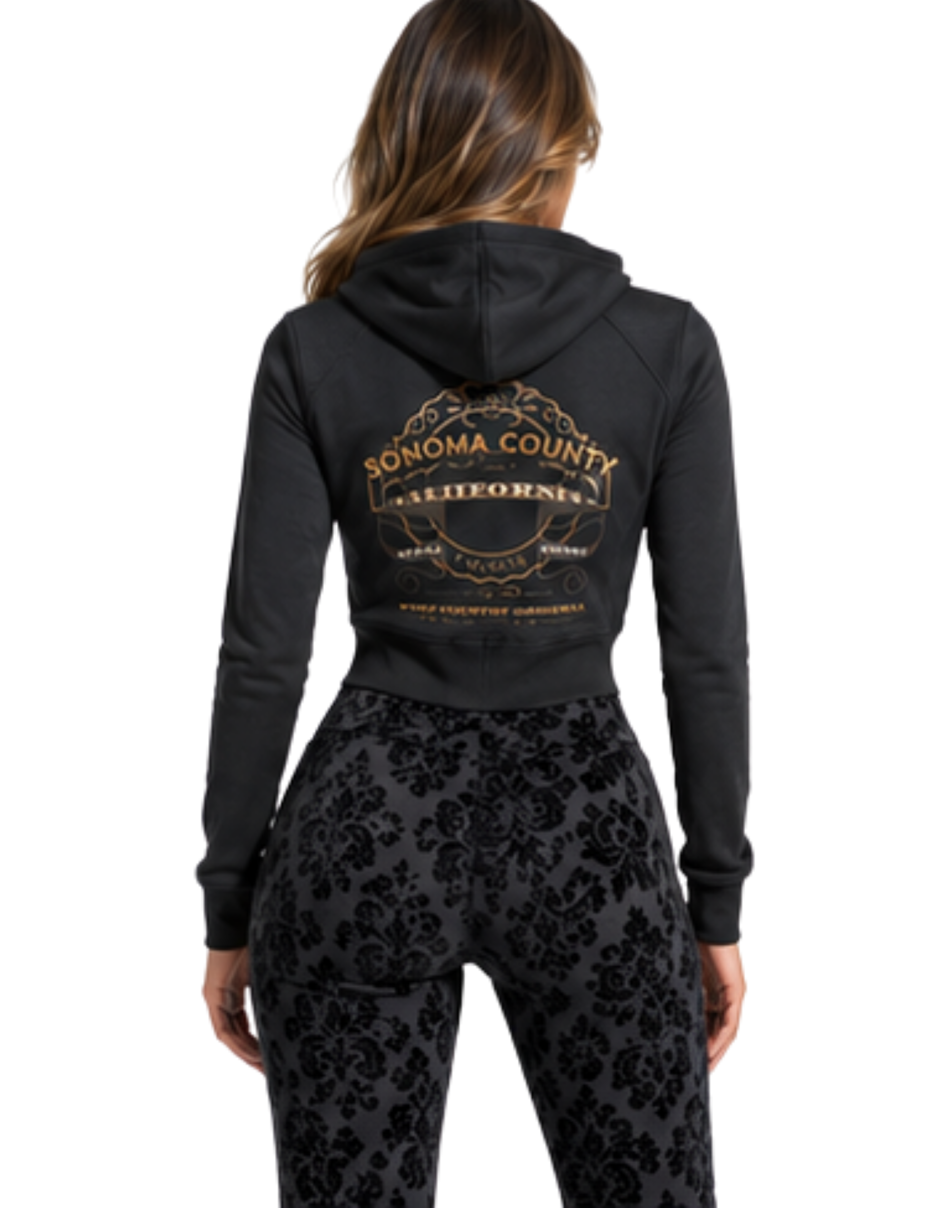 Wine Country Original Panelled Slim Fit Zip Hoodie Main image
