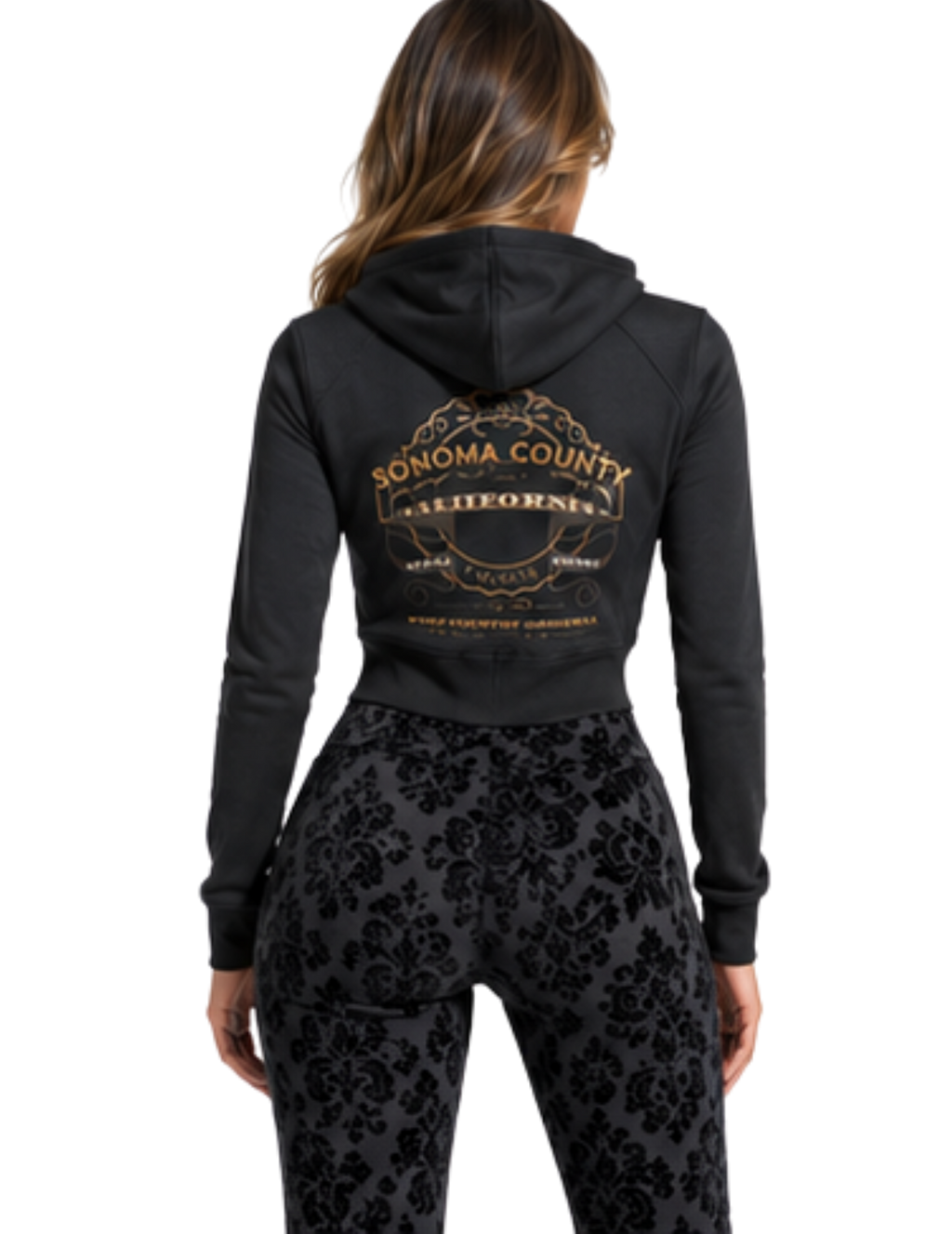 Wine Country Original Panelled Slim Fit Zip Hoodie