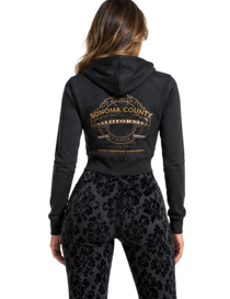 Wine Country Original Panelled Slim Fit Zip Hoodie