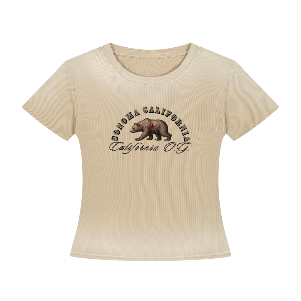 California O.G.  Bear Women’s Sunfade Washed T-Shirt