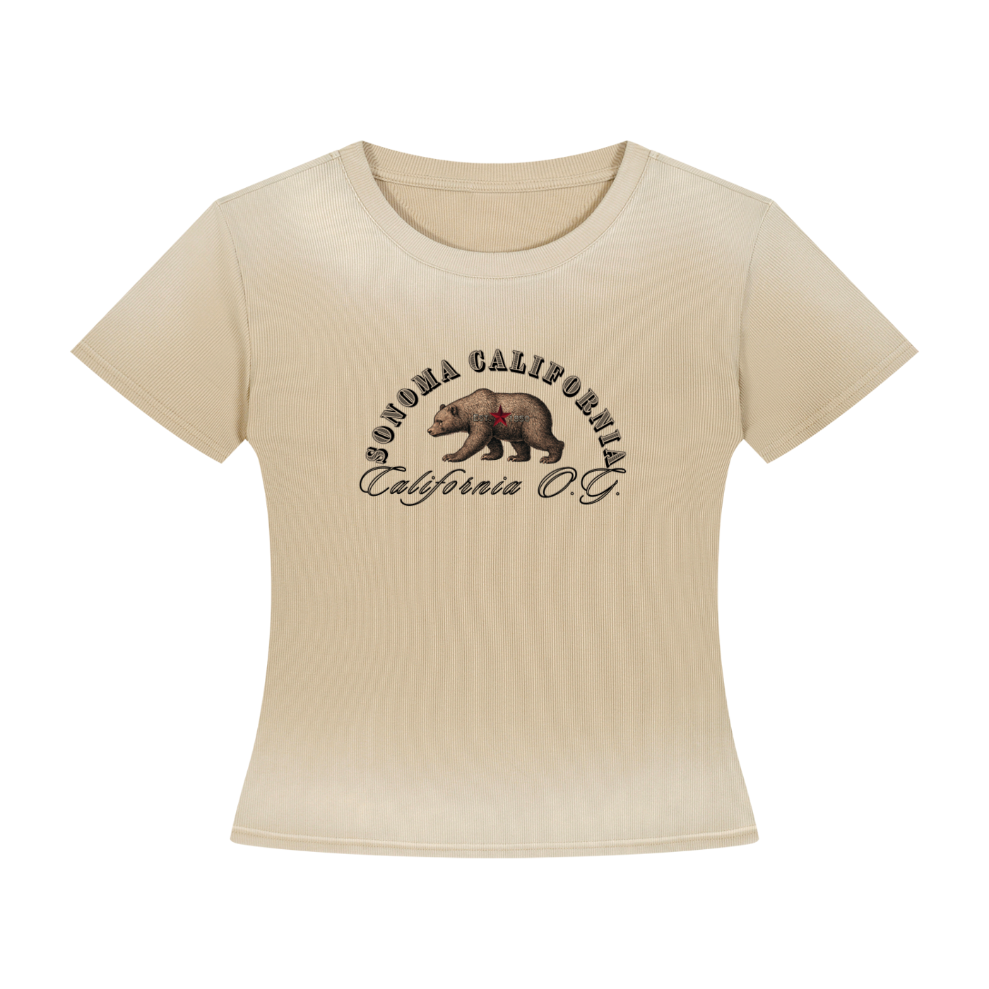California O.G.  Bear Women’s Sunfade Washed T-Shirt