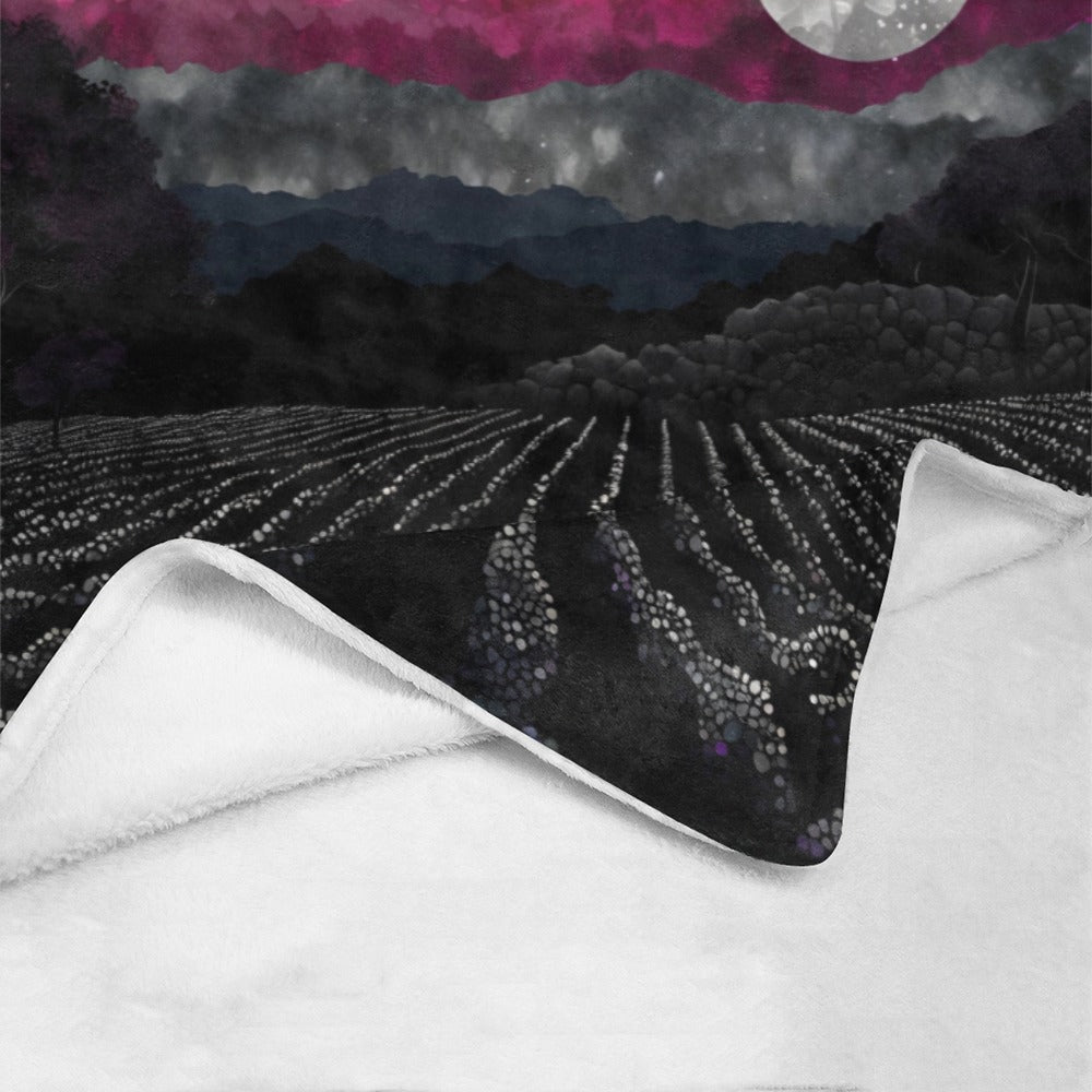 Vineyard Night Sky Mosaic Blanket Ultra-Soft Micro Fleece Blanket 43"x56"