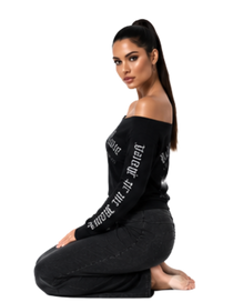 Valley of the "Misty" Moon Women's Off Shoulder Sweatshirt