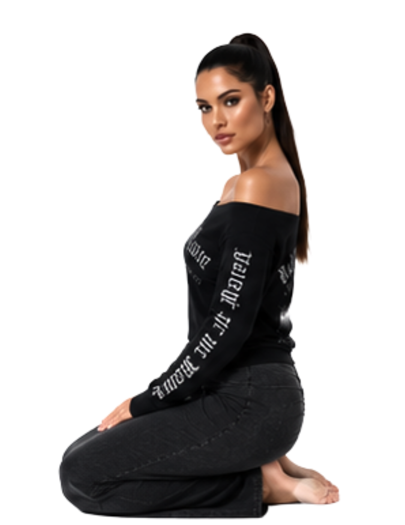 Valley of the "Misty" Moon Women's Off Shoulder Sweatshirt