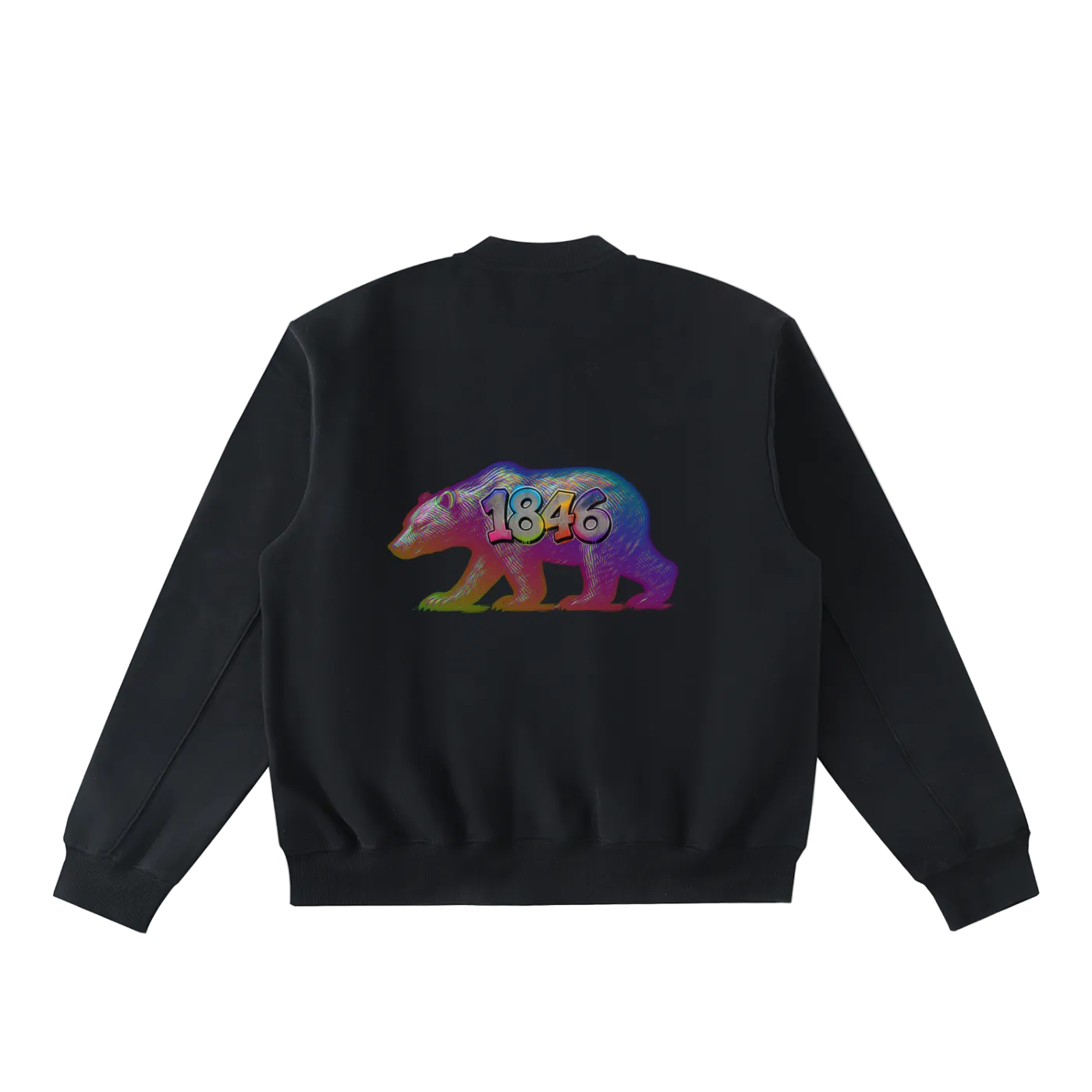 1846 Zip-Up Fleeced Varsity Jacket Secondary image