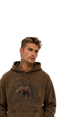 Sonoma Bear Revolt Mineral Wash Men's Hoodie