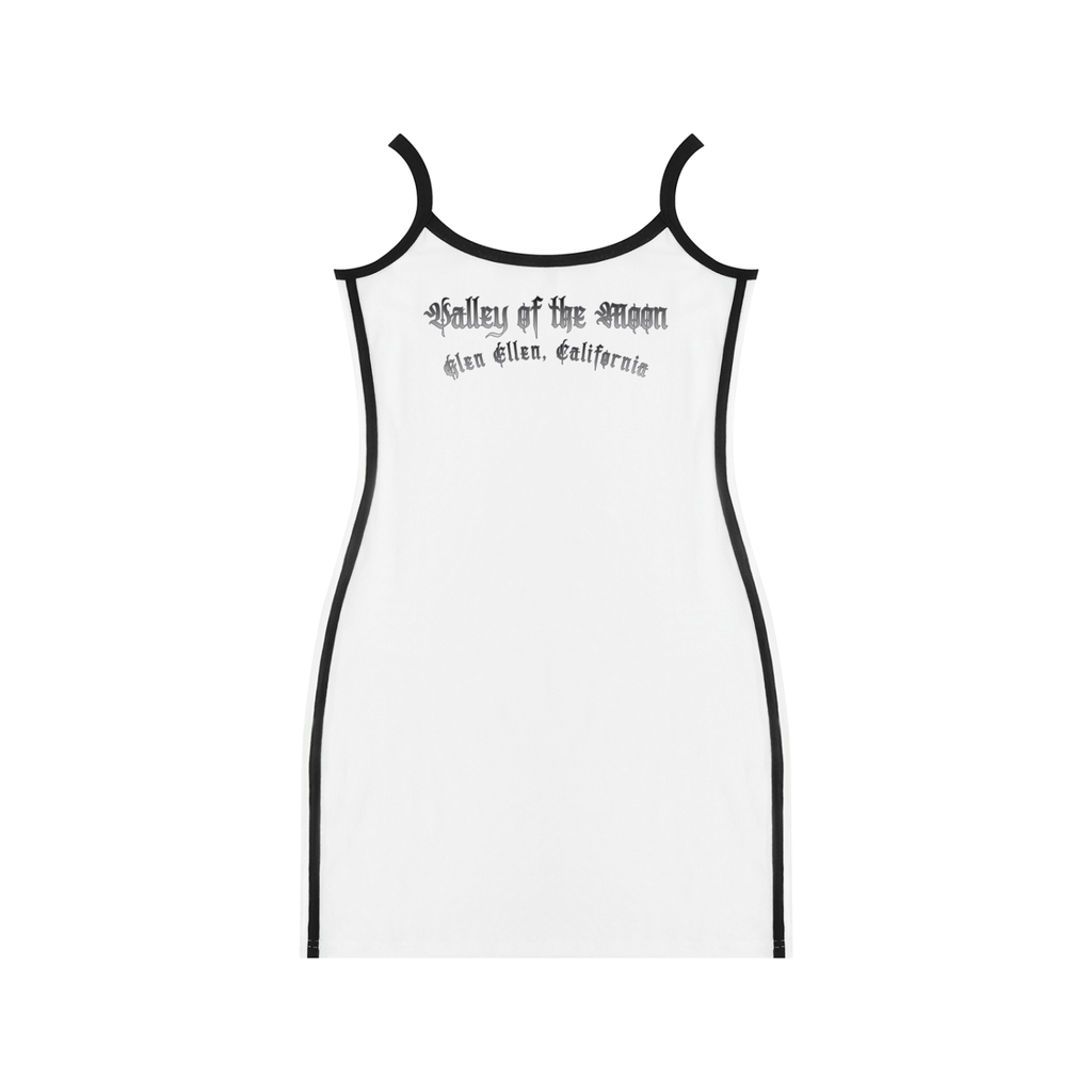 Valley of the Moon White Striped Mini Dress