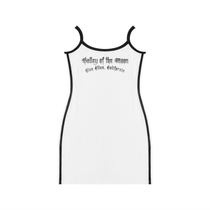 Valley of the Moon White Striped Mini Dress