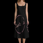 Cocktails Tie Waist Sleeveless Dress