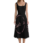 COCKTAILS Tie Waist Sleeveless Dress