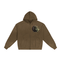 Jack London Wolf Sunfade Zip Hoodie