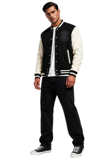 Sonoma County Emblem Two-Tone Fleeced Varsity Jacket