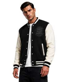 Sonoma County Emblem Two-Tone Fleeced Varsity Jacket