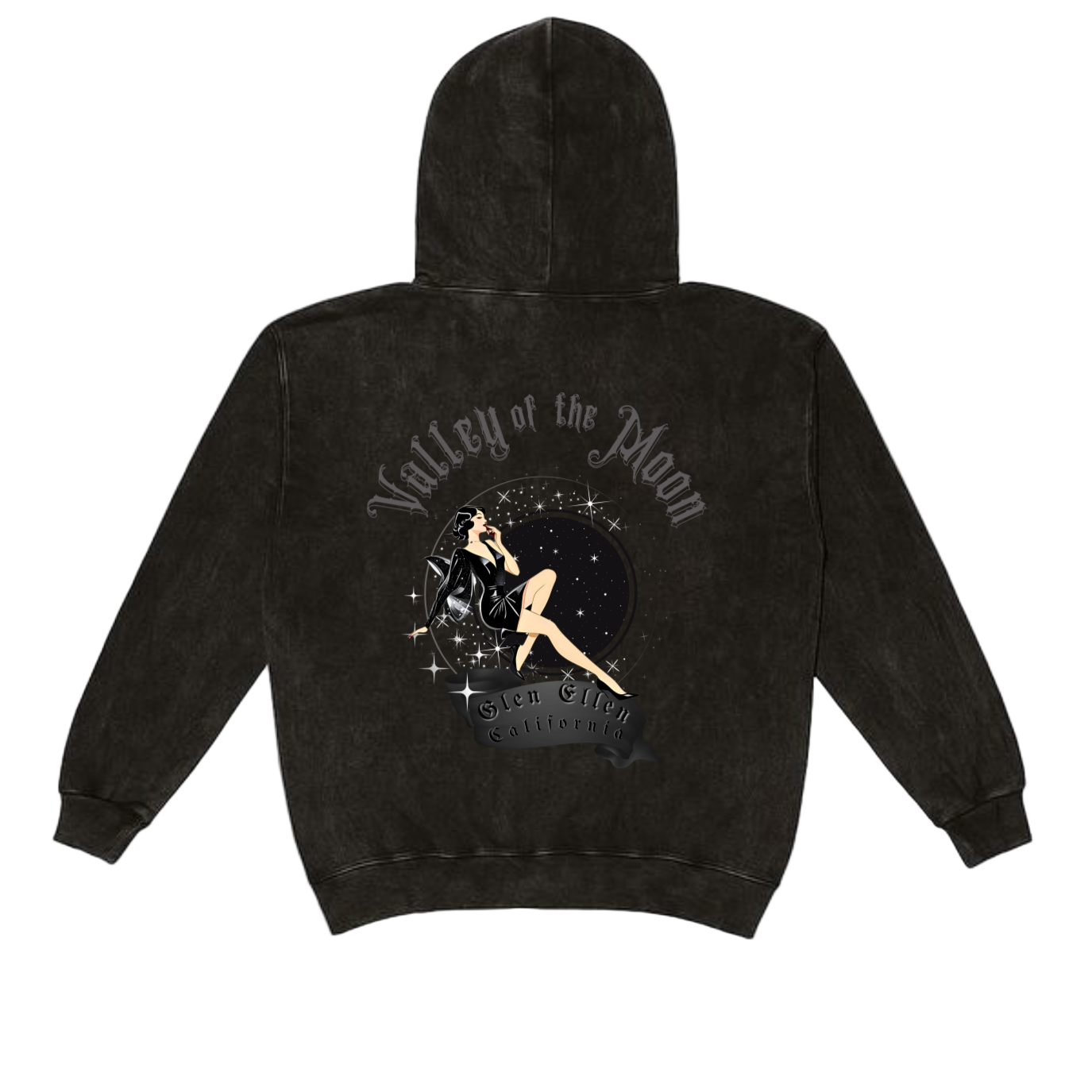 VALLEY OF THE MOON "VAMP"Mineral Wash Hoodie - Hoodies from USPF