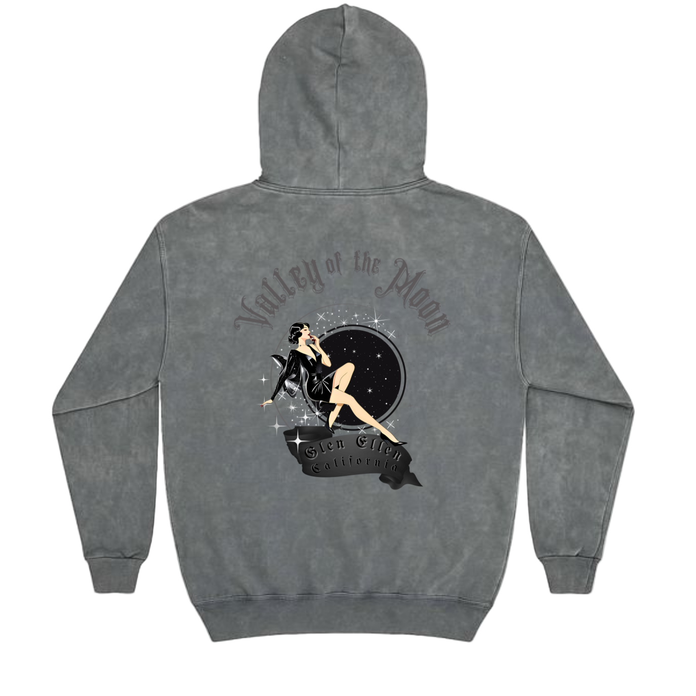 VALLEY OF THE MOON "VAMP"Mineral Wash Hoodie - Hoodies from USPF