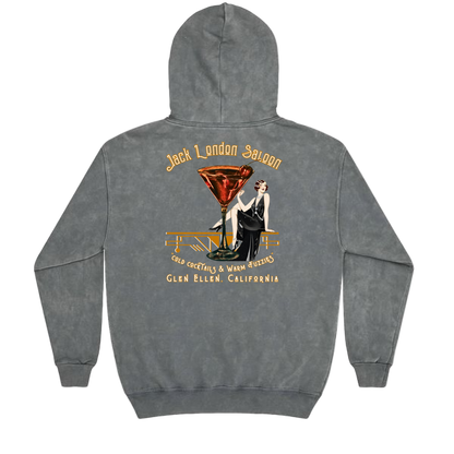 JACK LONDON SALOON "Cold Cocktails" Mineral Wash Hoodie