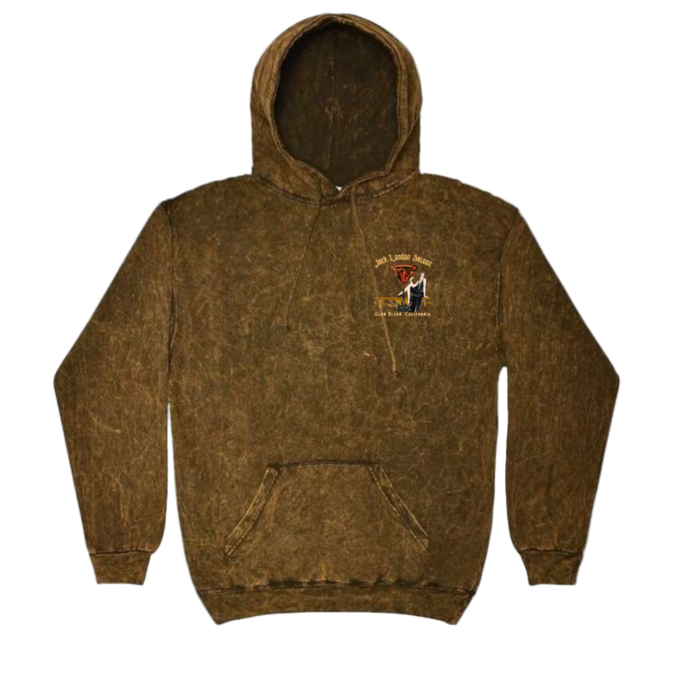 JACK LONDON SALOON "Cold Cocktails" Mineral Wash Hoodie