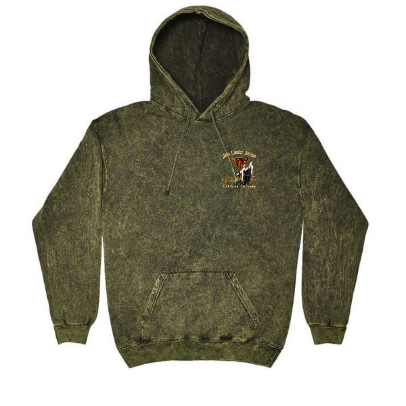 JACK LONDON SALOON "Cold Cocktails" Mineral Wash Hoodie