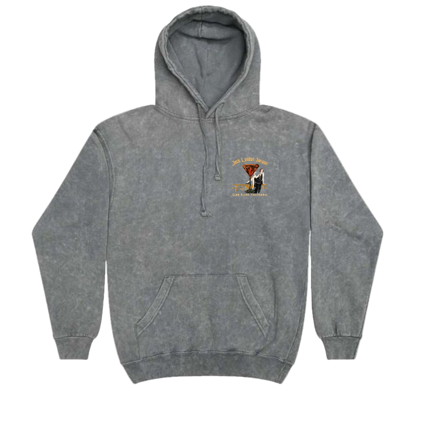JACK LONDON SALOON "Cold Cocktails" Mineral Wash Hoodie