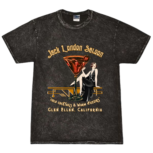 SALOON "COLD COCKTAILS" Men's Mineral Wash T-Shirt