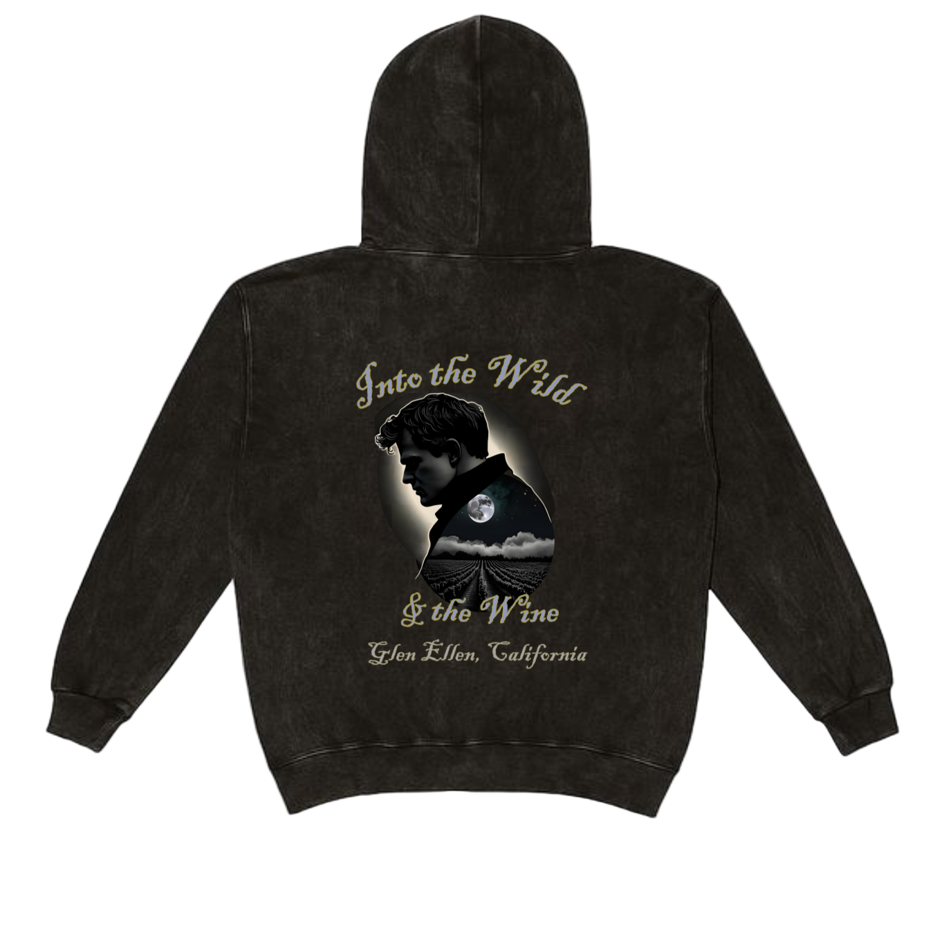 JACK LONDON "IN TO THE WILD" MINERAL WASH HOODIE - Hoodies from USPF