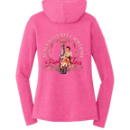 PINOT NOIR PINUP Long Sleeve Womens Hooded T-Shirt - Hoodies from USPF