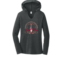 PINOT NOIR PINUP Long Sleeve Womens Hooded T-Shirt - Hoodies from USPF