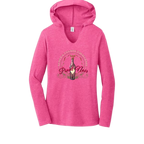 PINOT NOIR PINUP Long Sleeve Womens Hooded T-Shirt - Hoodies from USPF
