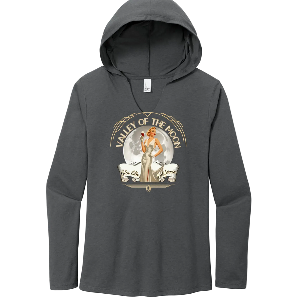 VALLEY OF THE MOON "GLAM" PINUP WOMEN'S HOODIE T-SHIRT - Hoodies from USPF