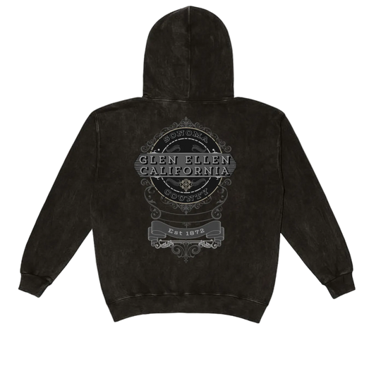 GLEN ELLEN VINTAGE EMBLEM GRAY Mineral Wash Hoodie
