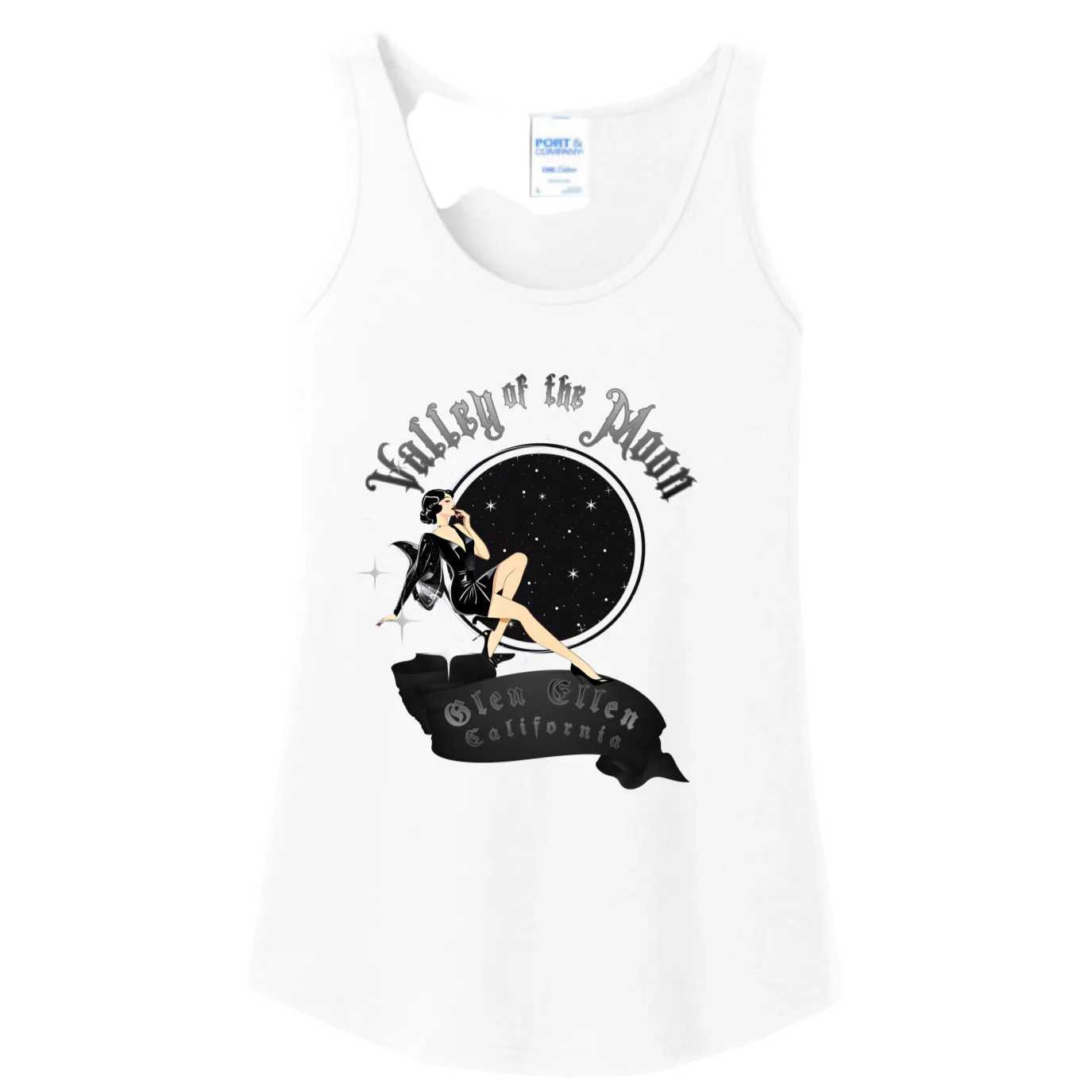 Valley of the Moon Vamp Pinup Women's Tank Top