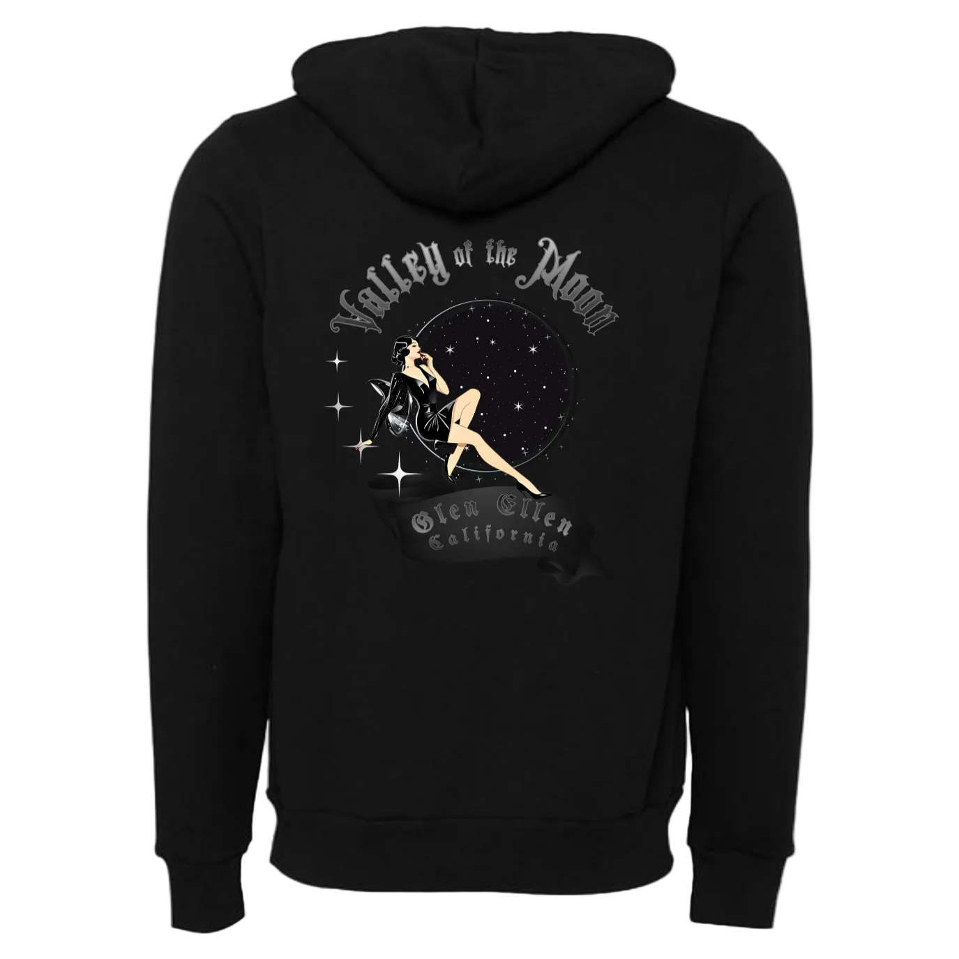 VALLEY OF THE MOON "VAMP" MEN'S LONG SLEEVE HOODIE T-SHIRT