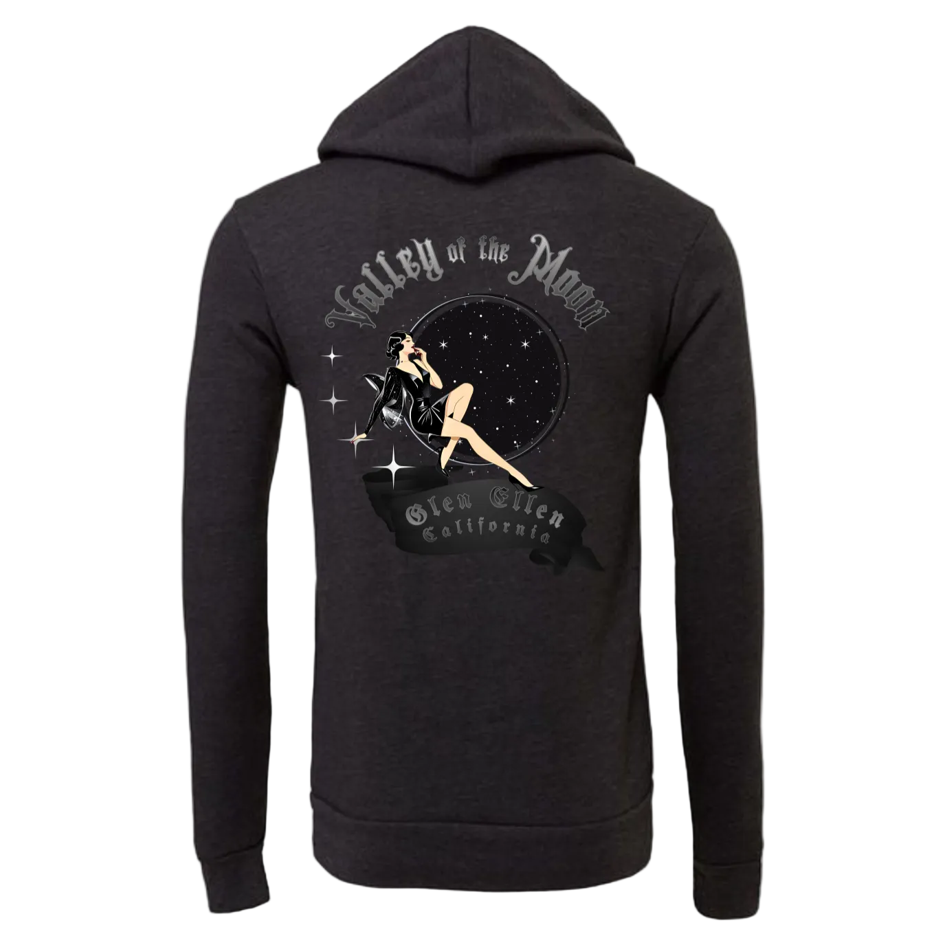 VALLEY OF THE MOON "VAMP" MEN'S LONG SLEEVE HOODIE T-SHIRT - Hoodies from USPF