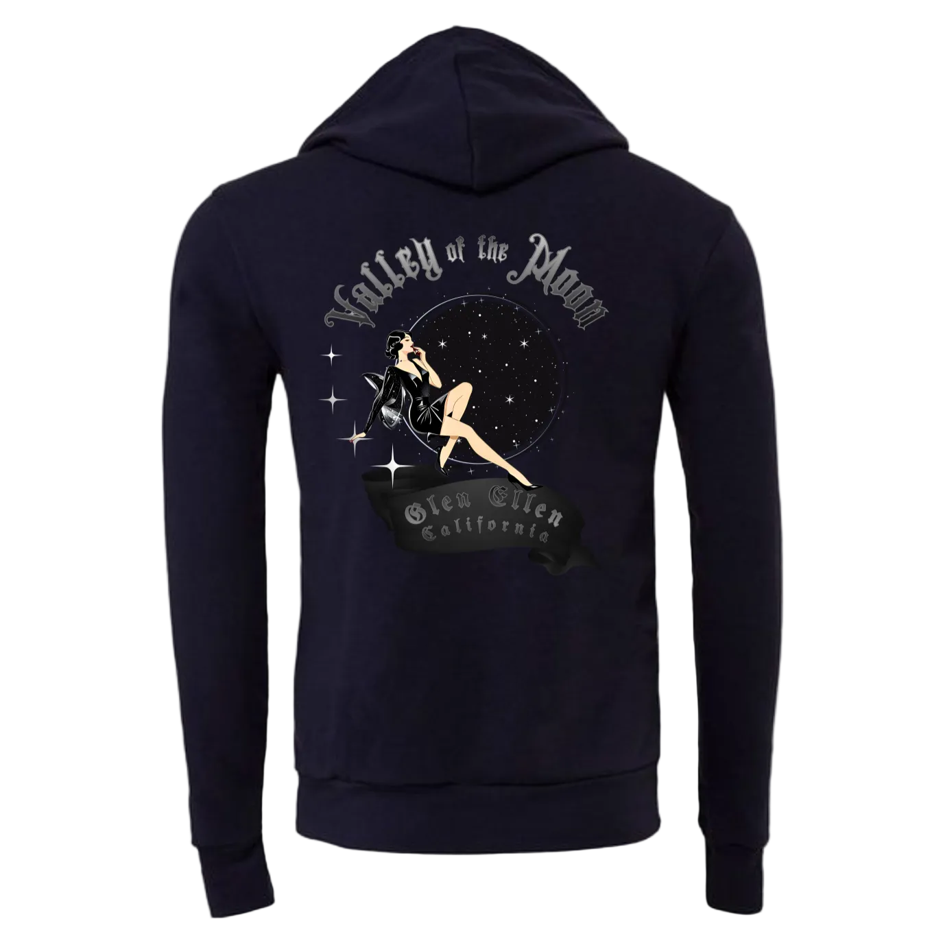 VALLEY OF THE MOON "VAMP" MEN'S LONG SLEEVE HOODIE T-SHIRT