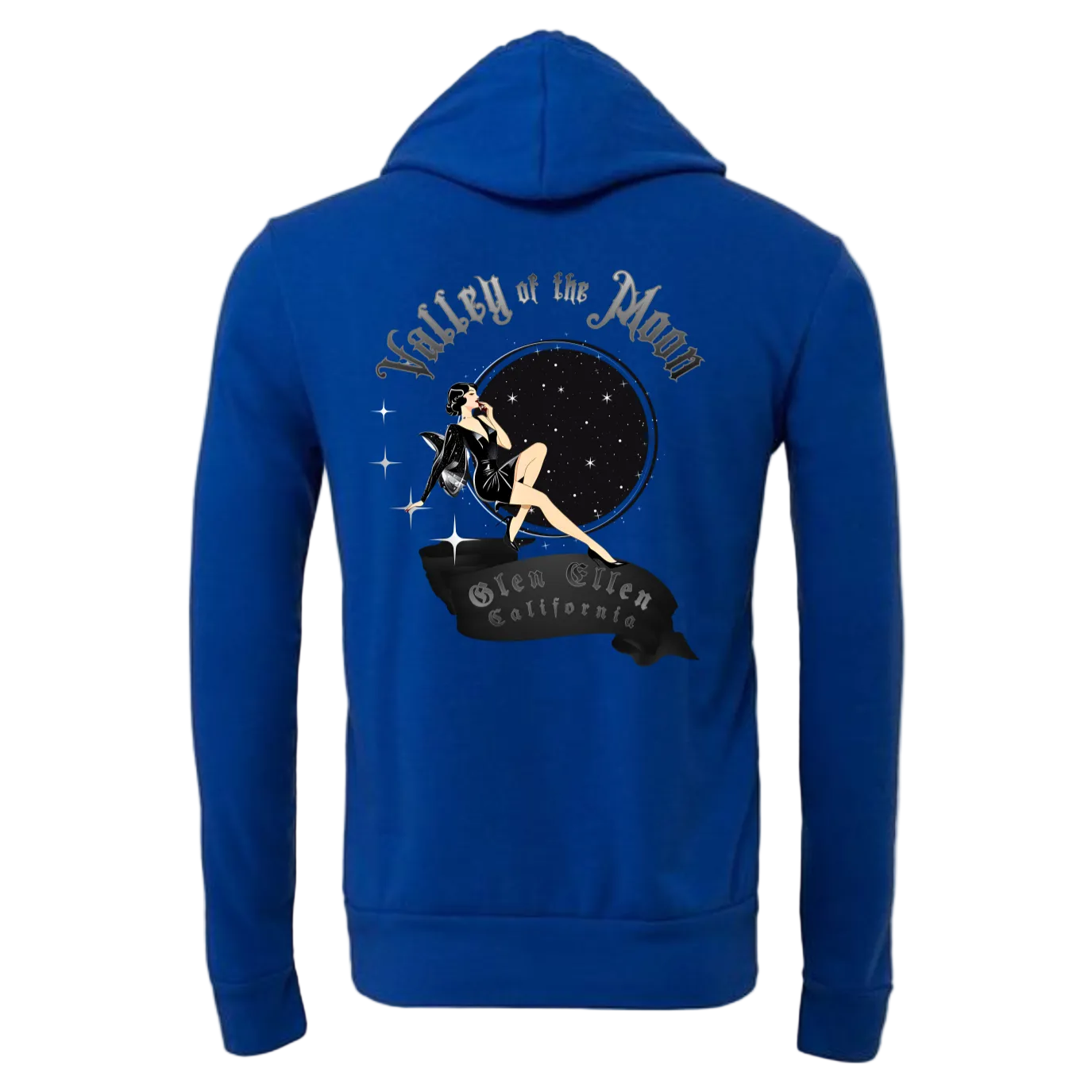 VALLEY OF THE MOON "VAMP" MEN'S LONG SLEEVE HOODIE T-SHIRT