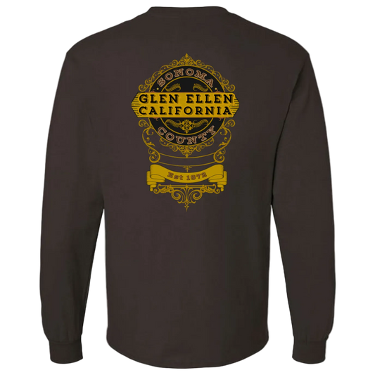 GLEN ELLEN VINTAGE EMBLEM-GOLD MEN'S LONG SLEEVE T-SHIRT