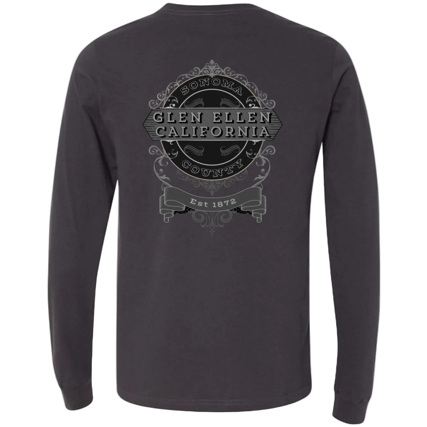 GLEN ELLEN VINTAGE EMBLEM-GRAY LONG SLEEVE MEN'S T-SHIRT - T-Shirts from USPF