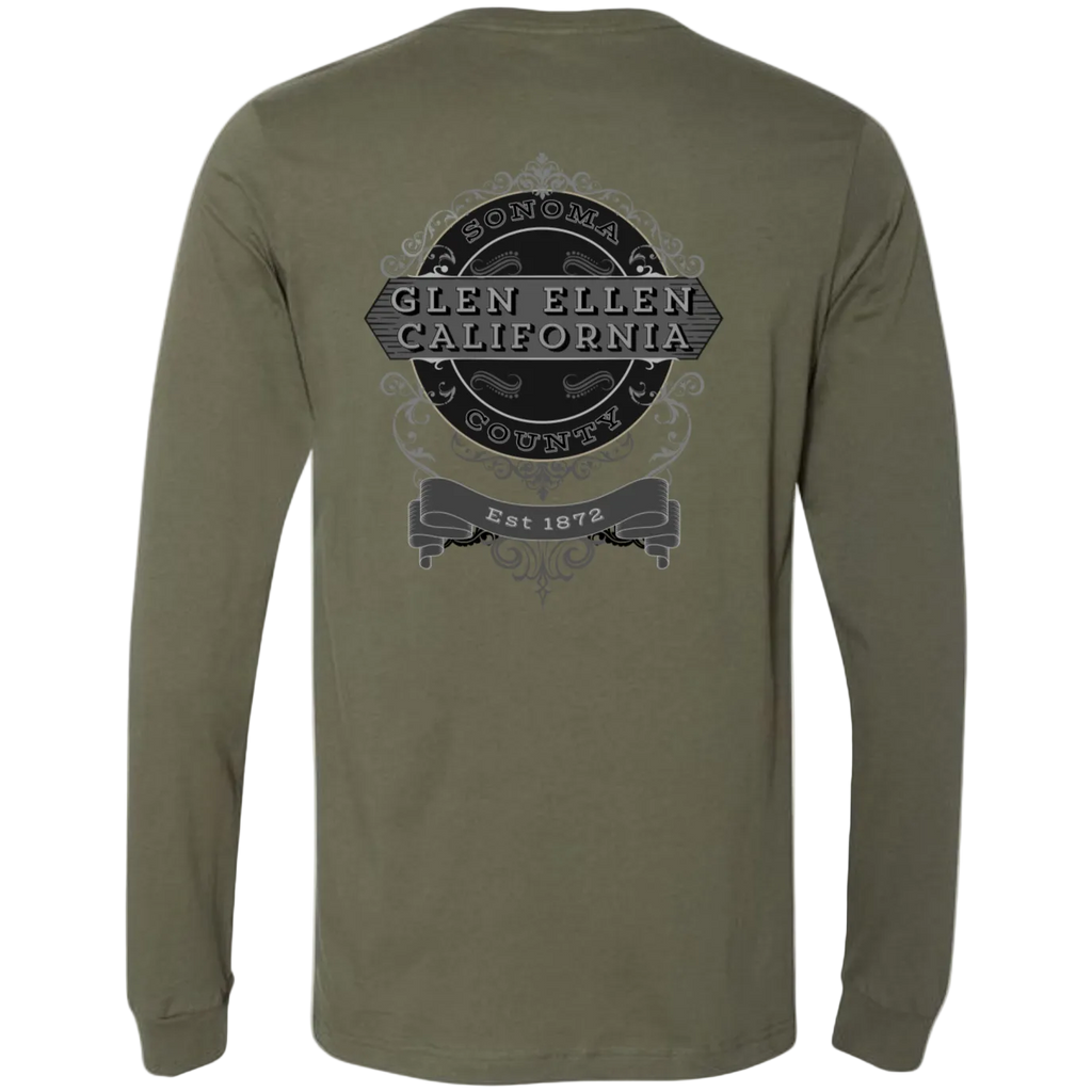 GLEN ELLEN VINTAGE EMBLEM-GRAY LONG SLEEVE MEN'S T-SHIRT - T-Shirts from USPF