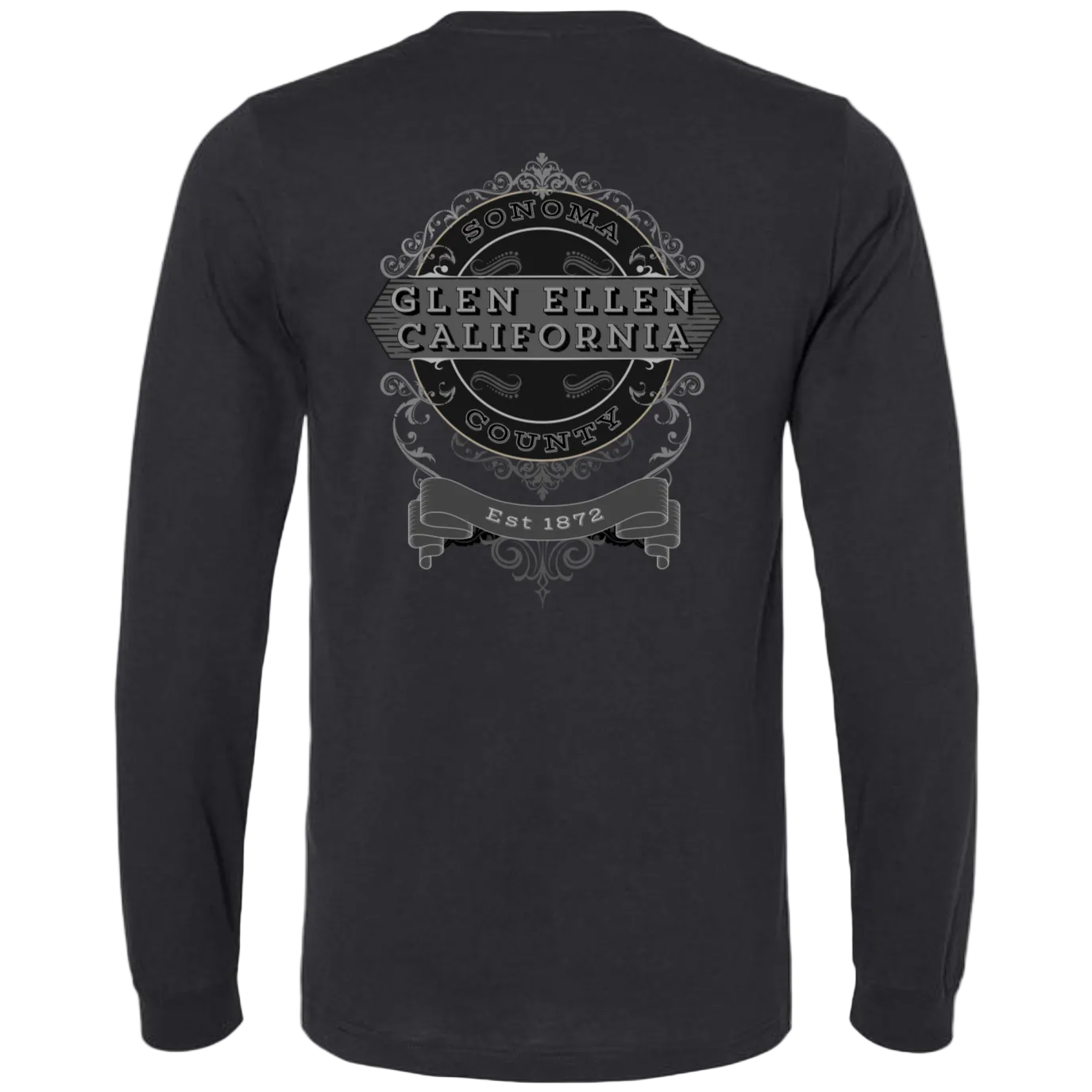 GLEN ELLEN VINTAGE EMBLEM-GRAY LONG SLEEVE MEN'S T-SHIRT - T-Shirts from USPF