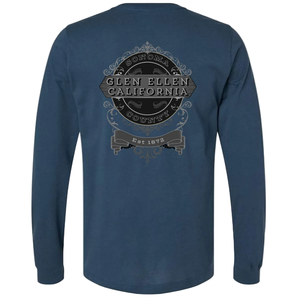 GLEN ELLEN VINTAGE EMBLEM-GRAY LONG SLEEVE MEN'S T-SHIRT - T-Shirts from USPF