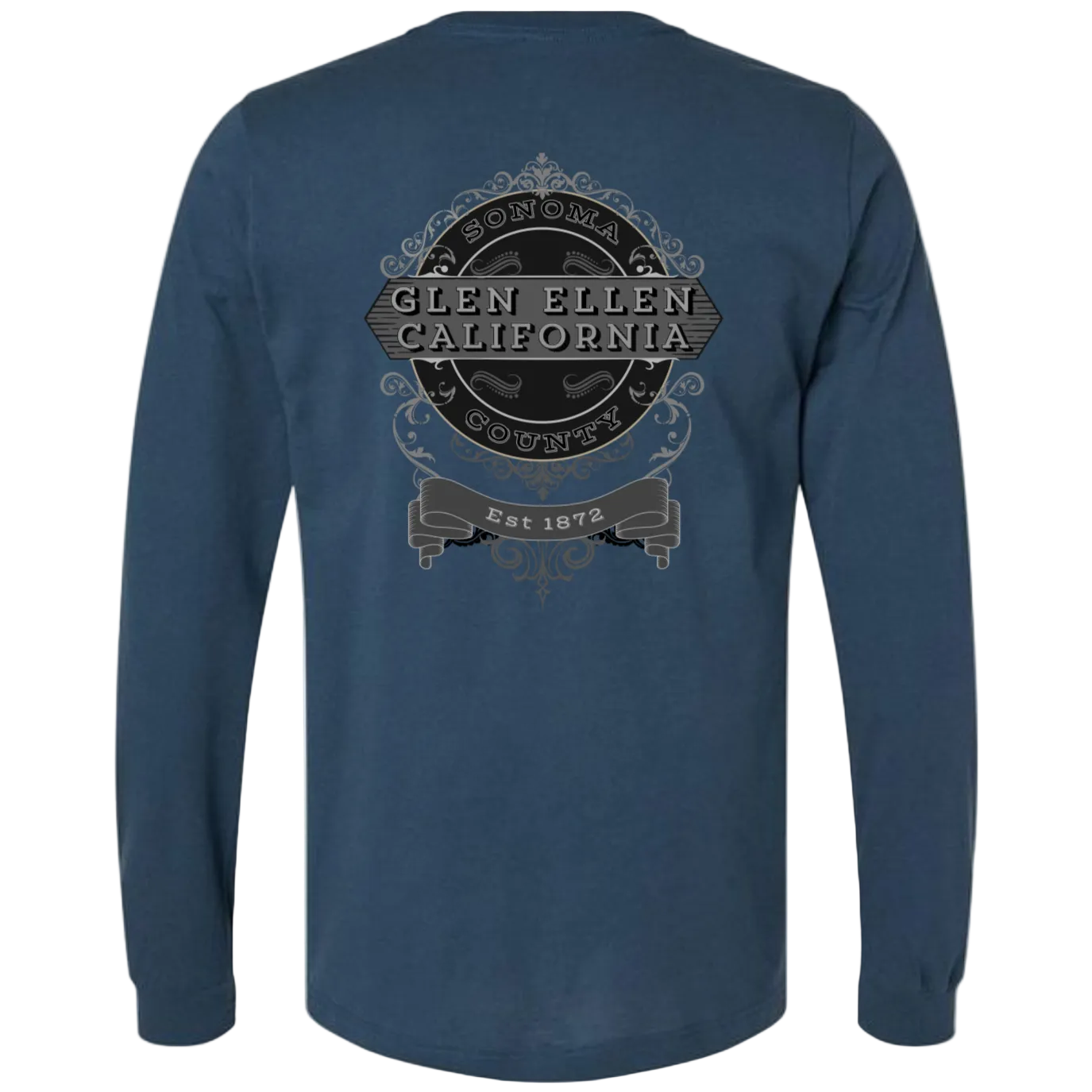 GLEN ELLEN VINTAGE EMBLEM-GRAY LONG SLEEVE MEN'S T-SHIRT - T-Shirts from USPF