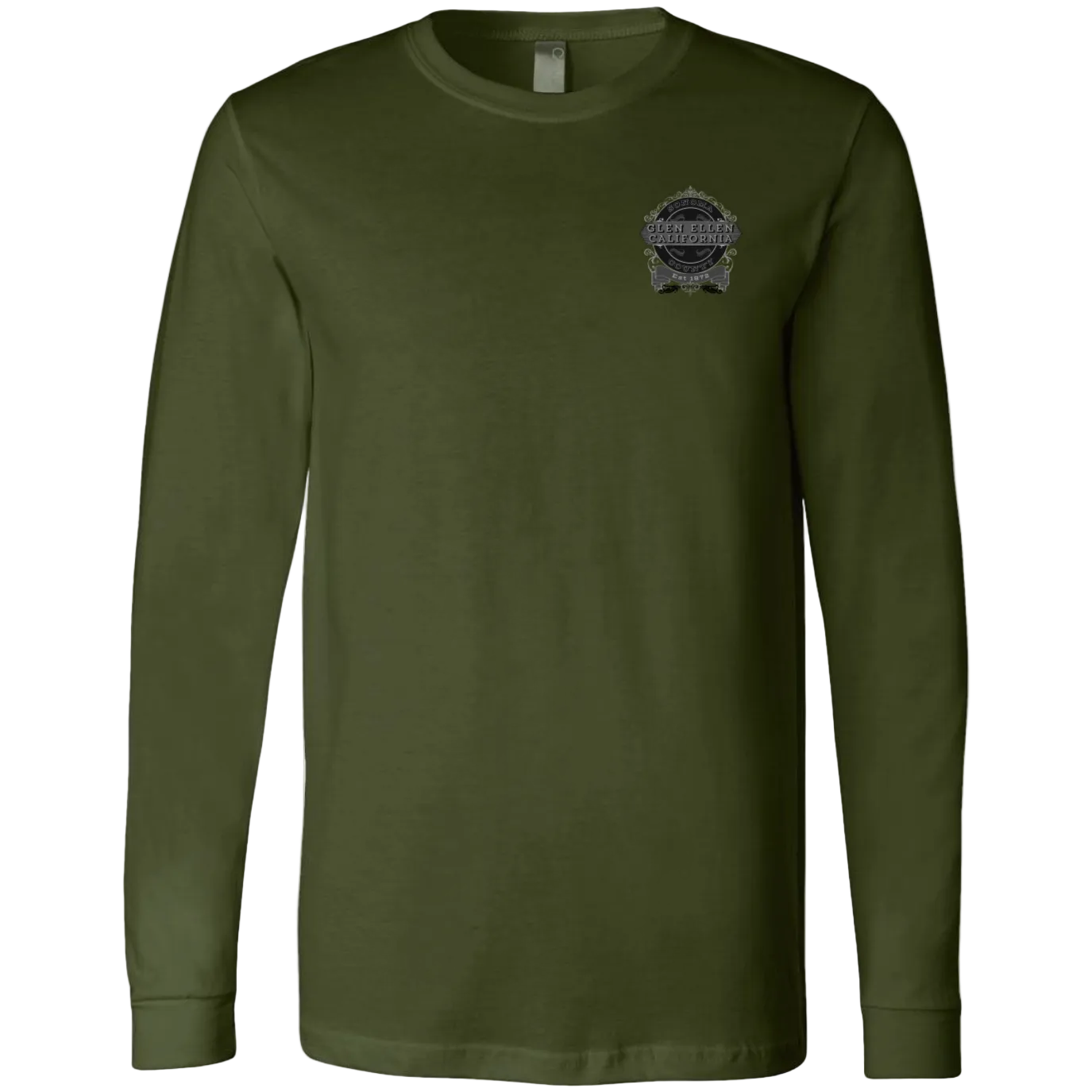 GLEN ELLEN VINTAGE EMBLEM-GRAY LONG SLEEVE MEN'S T-SHIRT - T-Shirts from USPF