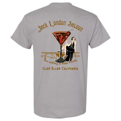 JACK LONDON SALOON "COLD COCKTAILS" MEN'S T-SHIRT