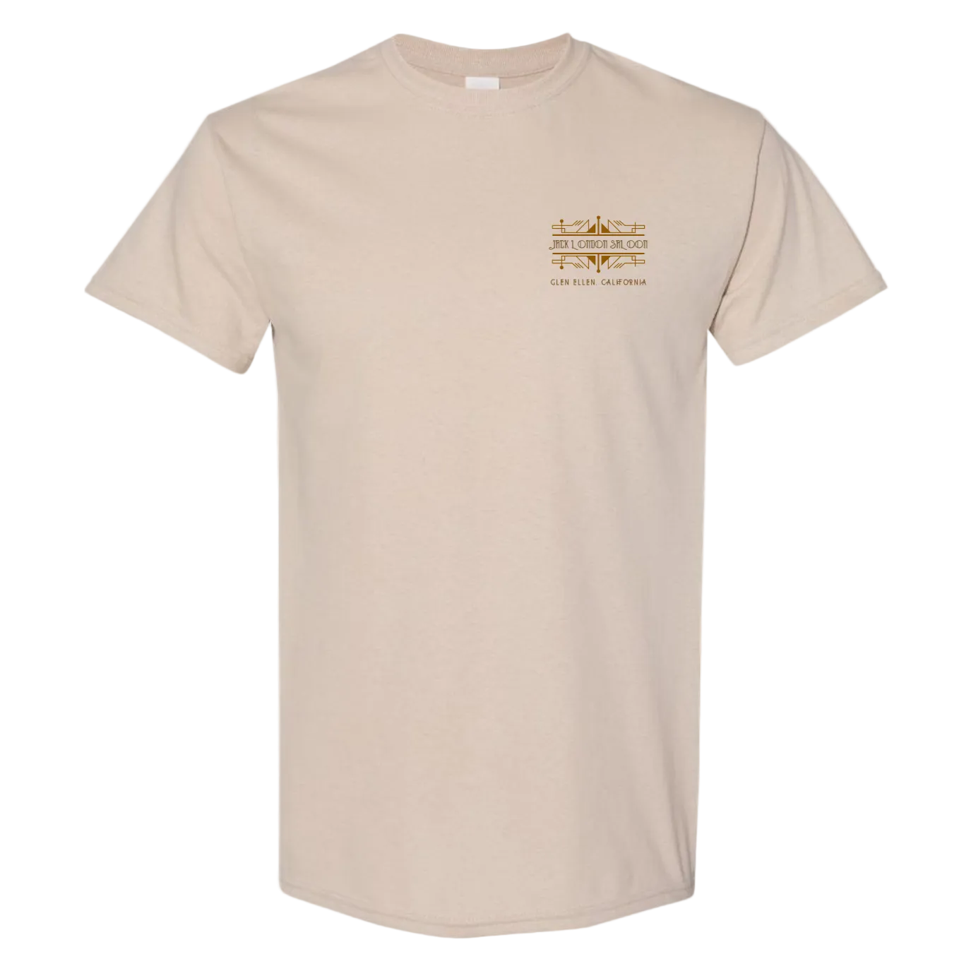 JACK LONDON SALOON "COLD COCKTAILS" MEN'S T-SHIRT